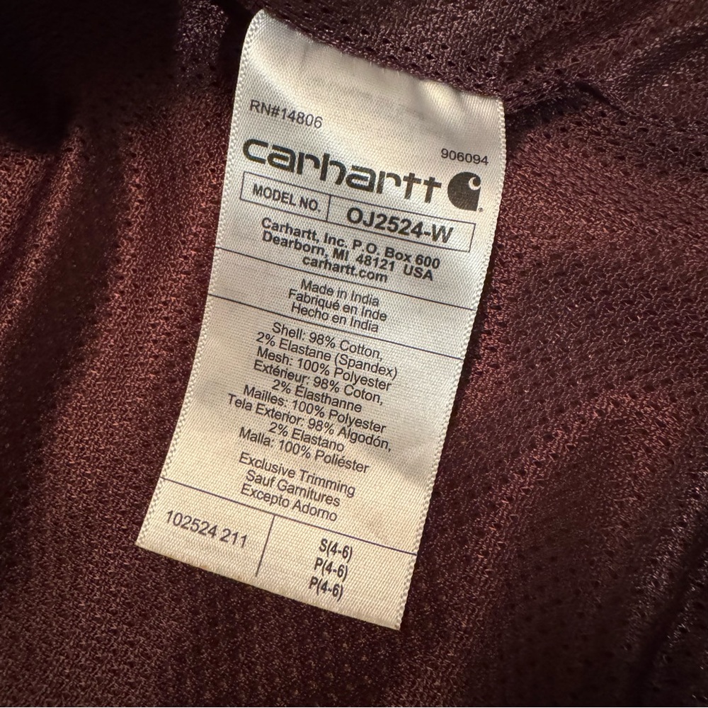 Carhartt Women's Bomber Jacket Rugged Flex Relaxed Fit Size S - Picture 14 of 16